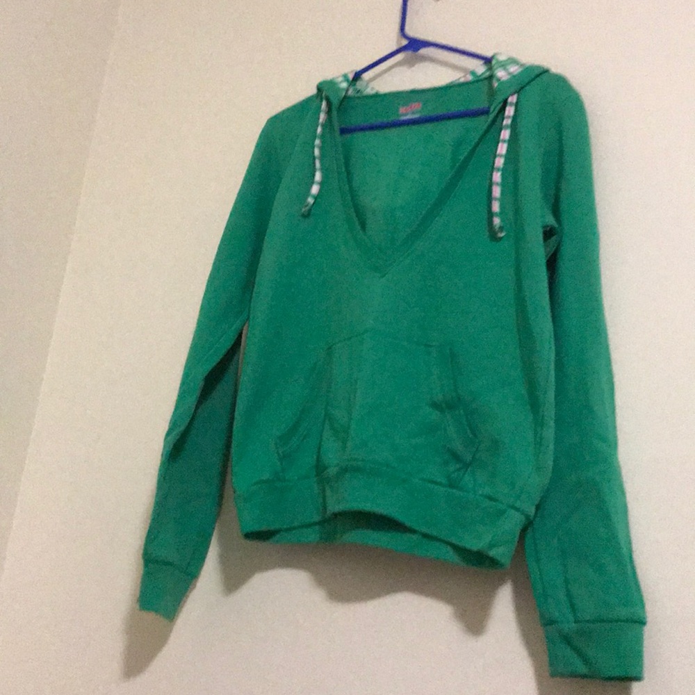 Deep V-Neck Hoodie